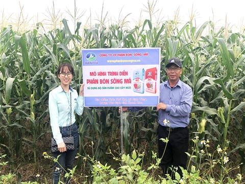Mô hình bón phân Sông Mã đồng bộ cho cây ngô tại Yên Định