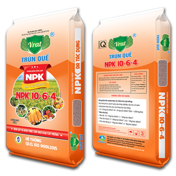 TRÙN QUẾ VRAT NPK 10-6-4 (hạt đỏ)